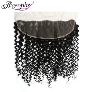 Transparent Natural Raw Brazilian Hair Bundles With Lace Frontal & Closure With Baby Hair 13*4 Ear To Ear Frontal Swiss Lace