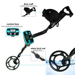 Allosun-Detector de Metales subterráneo TS180 buscador de oro, Tesoro subterráneo con sensibilidad ajustable, bobina de búsqueda impermeable