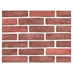 Batu fleksibel buatan bata tipis dinding <span class=keywords><strong>Fascia</strong></span> selip batu bata lapisan ubin bata merah berkarat - Product Image 1