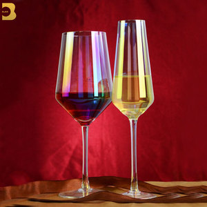 <span class=keywords><strong>Verre</strong></span> <span class=keywords><strong>à</strong></span> <span class=keywords><strong>vin</strong></span> en cristal <span class=keywords><strong>irisé</strong></span>, gobelet européen plaqué ion coloré, 1 pièce - Product Image 3