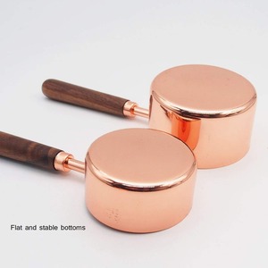 OEM <strong>Kitchen</strong> <strong>Accessories</strong> Stainless Steel <strong>Gold</strong> Copper Measuring Cups and Spoons Set Acacia Wooden Handle Measuring Cups - Product Image 6