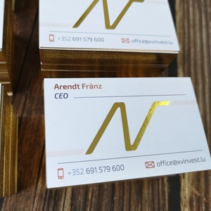 Cartes de visite estampage à chaud annonçant des occasions spéciales imprimées sur du papier et du carton <span class=keywords><strong>kraft</strong></span> épais et beaux - Product Image 3