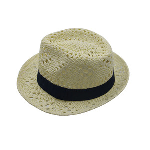 Pliable <span class=keywords><strong>En</strong></span> Gros Personnalisé Dame Gentleman <span class=keywords><strong>Raphia</strong></span> Fedora Chapeaux De Paille Respirant <span class=keywords><strong>Chapeau</strong></span> Panama - Product Image 3