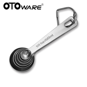 OTOware <span class=keywords><strong>Amazon</strong></span> caliente vender 13 unidades de acero inoxidable <span class=keywords><strong>tazas</strong></span> de medir y de medición cucharas conjunto - Product Image 4
