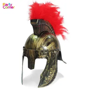 Sca Armor Roman Armour Spartan Greek Corinthian Helmet Roman Legion Helmet with Red Plume