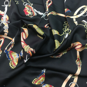 Nuovo Arrivo Tessuto in Poliestere Spandex con Motivo a Catena Stampato in Raso - Product Image 6