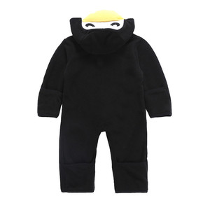 Factory wholesale cartoon animal long sleeve baby jumpsuit polar fleece baby children's clothing winter - Product Image 2