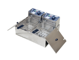 <span class=keywords><strong>Kfc</strong></span>-freidora eléctrica de patatas fritas de 6l, tanque único de gas propano, máquina para freír patatas fritas profundas, 12 litros - Product Image 3