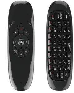 Ratón de aire C120, teclado ruso, mini teclado inalámbrico de 2,4G, control remoto para smart tv, el más barato