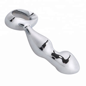 Hombre Anal de acero inoxidable Anal gancho anillo de Metal cuentas anales ButtPlug ano dilatador estimulador - Product Image 3