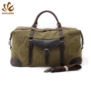 Grande capacité pratique confortable coton sangle portable weekender prix pas cher sacs réutilisables <span class=keywords><strong>sac</strong></span> de voyage en toile - Product Image 1