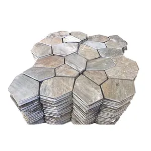 China Supplier Natural Slate Flagstone Flooring. Floor Brick Garden White Slate