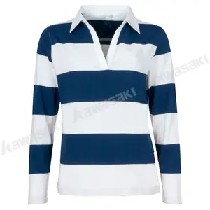 Chất Lượng Cao Sinh Thái Thân Thiện Thăng Hoa In Ấn Rugby Jersey Dài Tay Áo Tùy Chỉnh Thể Thao Rugby Đội Polo Đào Tạo T Shirts