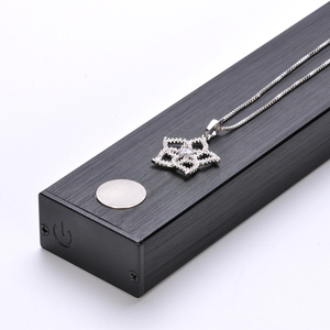 En gros dernière conception commencer style pendentif 18 k or blanc plaqué contient zircons collier bijoux - Product Image 5