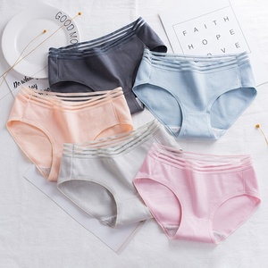 Culottes triangulaires en dentelle pour femmes, collection 2019, taille basse, respirantes, de haute qualité, en coton ajouré - Product Image 2