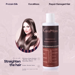 KeraMess brasileño permanente el tratamiento de queratina para extensiones de cabello y pelucas rizado suave tratamiento - Product Image 3