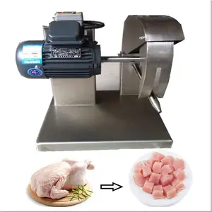 गर्म बेच अर्ध स्वचालित पोल्ट्री मांस हड्डी टुकड़ा करने की क्रिया मशीन चिकन काटने की मशीन