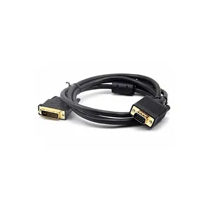 Câble de moniteur vidéo mâle HD15 broches VGA vers lien DVI-I DVI 24 + 5 mâle