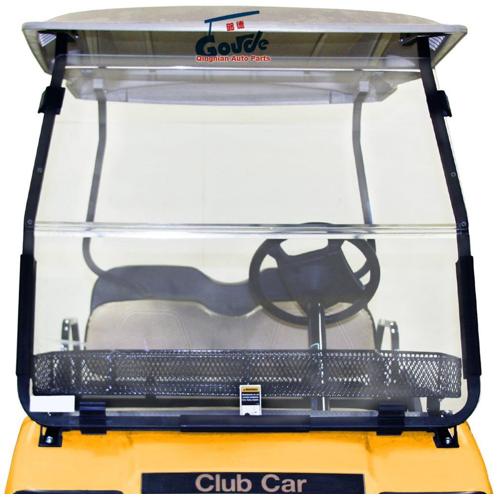 Складной прозрачный и тонированный цвет акриловый пластик используется для гольф-тележки клубного автомобиля DS лобовое стекло