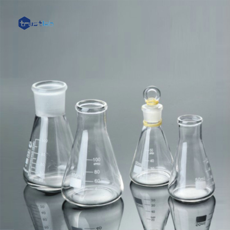 Кипящая коническая erlenmeyer использование конической колбы в лаборатории