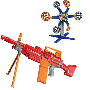 Trẻ Em Mềm Mại Điện Tử Súng Đạn Bán Tự Động Phi Tiêu Blaster Shooter Súng Đồ Chơi Cho Trẻ Em