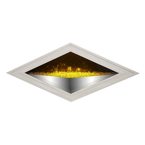 <span class=keywords><strong>Chimenea</strong></span> Eléctrica Colgante de Pared de 32 Pulgadas con Llama LED de Colores, Control Remoto, Termostato Ajustable, para Uso en Exteriores y Hoteles - Product Image 2
