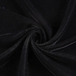 Changzhou Custom Plain Woven 100% Polyester Curtain Abaya 9000 <strong>Velvet</strong> Tissus <strong>Black</strong> Green Micro <strong>Velvet</strong> 9000 In China For Dress - Product Image 5
