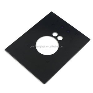 Casa electrónica de electrodomésticos de templado negro de panel de vidrio - Product Image 2