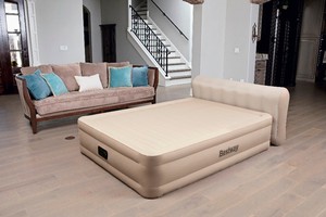 Bestway 69019 <span class=keywords><strong>matelas</strong></span> pneumatique <span class=keywords><strong>avec</strong></span> pompe intégrée <span class=keywords><strong>lit</strong></span> intérieur pour camping à domicile - Product Image 3