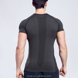 <span class=keywords><strong>เสื้อ</strong></span>ยืดสีขาวล้วนสำหรับผู้ชาย<span class=keywords><strong>เสื้อ</strong></span>ออกกำลังกายโพลีเอสเตอร์แบบสลิมฟิตสำหรับผู้ชาย - Product Image 3