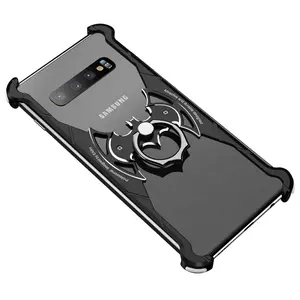 2019 a prueba de golpes a prueba Batman diseño de Metal de aluminio parachoques de la caja del teléfono para Samsung S10 Plus