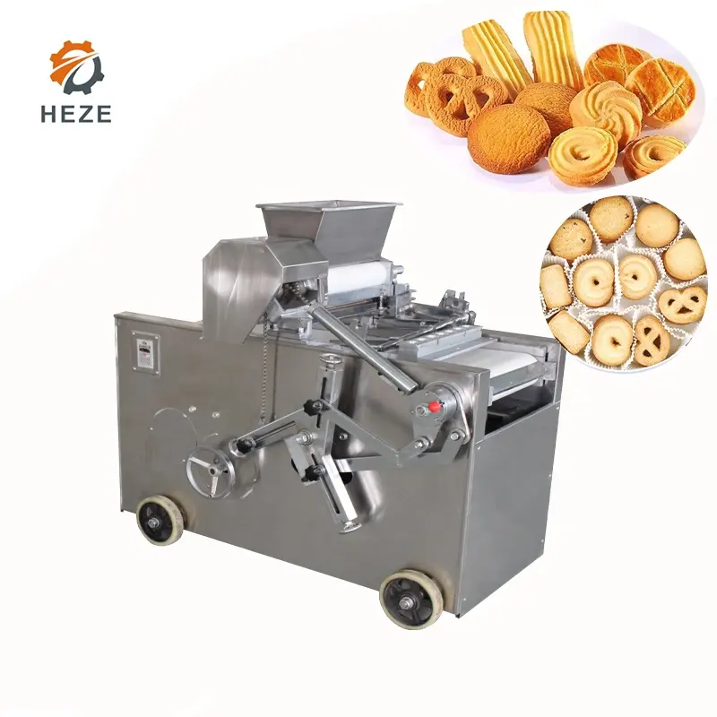 Otomatis Kecil Biskuit Mini Cookie Membuat Mesin Biskuit Membuat Lini Produksi Makanan Ringan Mesin