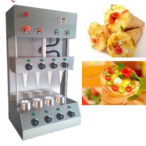 Máquina automática de fazer icecream kono pizza cone máquina de cozimento