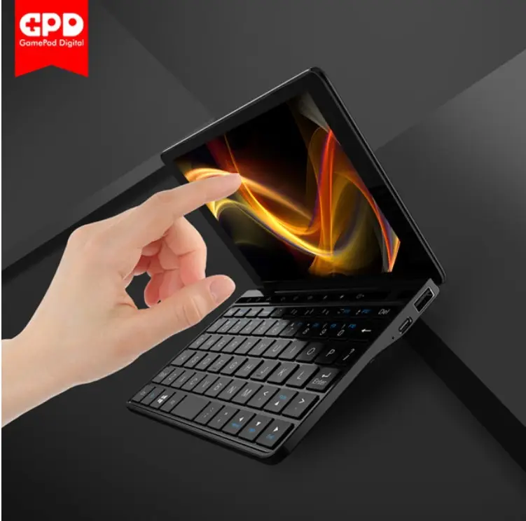 Newest Black GPD Pocket 2 Laptop 7 inch 8GB/256GB Mini PC Gaming Laptop Handheld Game Console UMPC Ultrabook