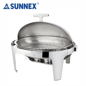 Sunnex — assiettes à mâcher ovales en acier inoxydable 9l, fournitures de Restaurant, Restaurant et hôtel, avec couvercle, récipients gastro norm - Product Image 2