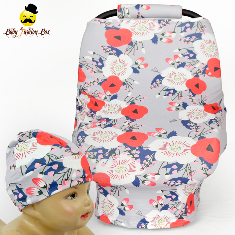 Оптовая продажа цветок навес эластичный кормящих крышка детское автокресло крышка