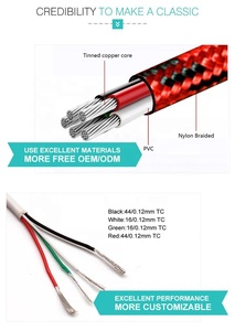 10 pies <span class=keywords><strong>1</strong></span> Amp de Nylon camuflaje trenzado <span class=keywords><strong>Cable</strong></span> USB cargador rápido para teléfono - Product Image 4