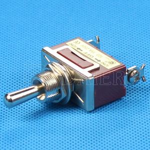 Interruttore a Levetta Momentaneo a 3 Vie <span class=keywords><strong>ON</strong></span>-<span class=keywords><strong>OFF</strong></span>-<span class=keywords><strong>ON</strong></span> KN3C-123 con Base Marrone - Product Image 3
