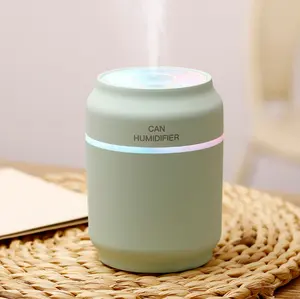 Pop Can Humidifier, Ultrasonic Humidifier Mist Maker Mobile Phone Fan USB Air Humidifier, Three in One