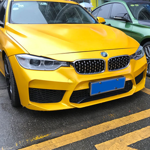 สำหรับ BMW ซีรีส์ 3 รุ่น F30 F31 F35 4 ประตู ปี 2012-2016 กระจังหน้าทรงไตคู่ สีดำเงา แต่งรถ รุ่นใหม่ แบบเพชร - Product Image 6