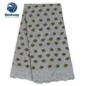 Dentelle suisse en voile multicolore, <span class=keywords><strong>prix</strong></span> d'usine en Chine, dentelle sèche autrichienne avec pierres, dentelle 100% coton - Product Image 3