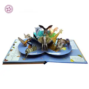 OEM ODM Custom Children Kids Education Story 3d Pop Up Flip Book Printing