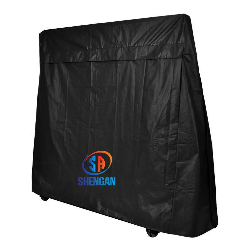 Heavy-Duty Weatherproof Indoor/Outdoor Table Tennis Table Cover Ping Pong Table Cover Outdoor