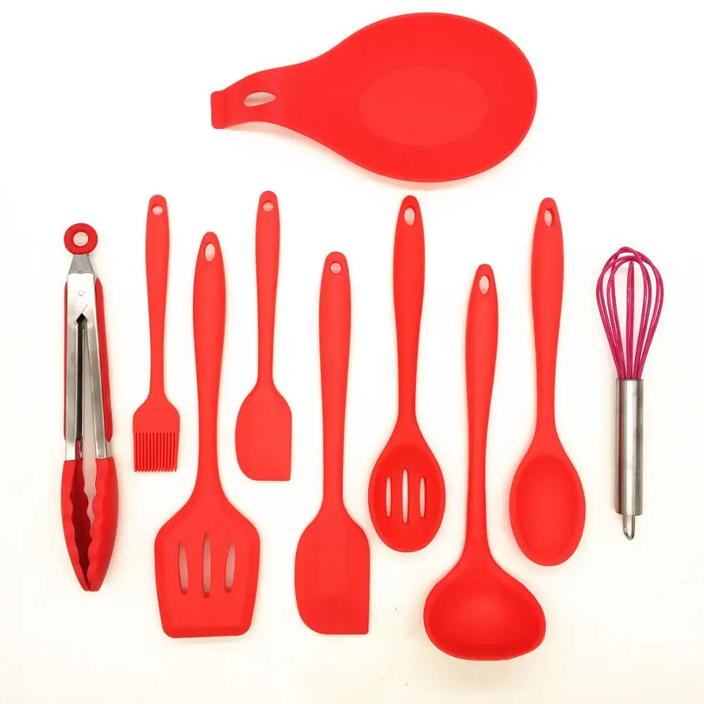 Conjunto de utensílios de cozinha de nylon, ferramenta de cozinha resistente ao calor aprovada pelo grau alimentar com 2020