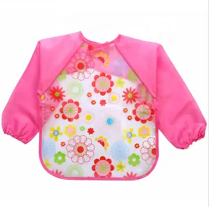 EVA EatとPlay Kids Smock Baby Waterproof Sleeved Bib Apronのため2-4 Years Old