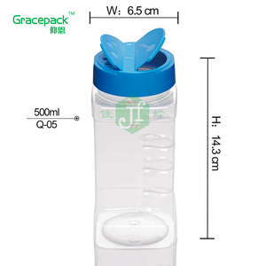 <strong>PET</strong> Jar 250ml Plastic Spice Container With Butterfly Hat Plastic Pepper Shaker - Product Image 2