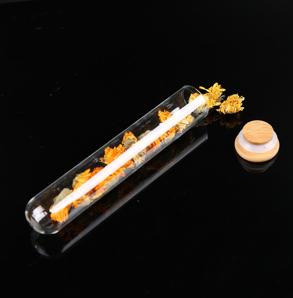 Индивидуальный логотип/размер, стеклянная тестовая трубка для сигар с пробкой