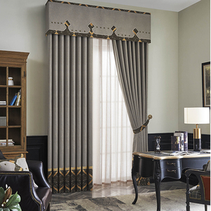 <span class=keywords><strong>Tende</strong></span> Oscuranti <span class=keywords><strong>Moderne</strong></span> Pronte all'Uso con Occhielli in Tessuto Jacquard di Lusso Stile Europeo per <span class=keywords><strong>Soggiorno</strong></span> - Product Image 1