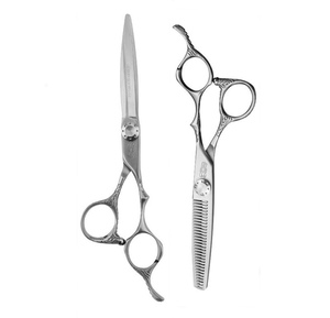 Tijeras <span class=keywords><strong>de</strong></span> <span class=keywords><strong>Corte</strong></span> <span class=keywords><strong>de</strong></span> Acero Inoxidable Japonés <span class=keywords><strong>de</strong></span> 6 Pulgadas, Forma <span class=keywords><strong>de</strong></span> <span class=keywords><strong>V</strong></span> Regular, 30 Dientes, Tijeras para Cortar y Entresacar - Product Image 1