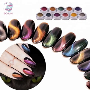 BoJun de ojo de gatos 3D Gel esmalte de <span class=keywords><strong>uñas</strong></span> de acrílico <span class=keywords><strong>en</strong></span> polvo perla brillo magnético Camaleón de Arte de <span class=keywords><strong>uñas</strong></span> de pigmento - Product Image 1